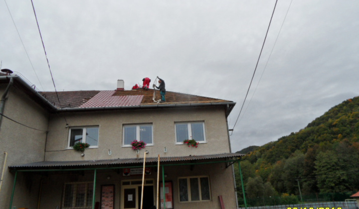 Oprava strechy na budove Obecného úradu 9-10/2019
