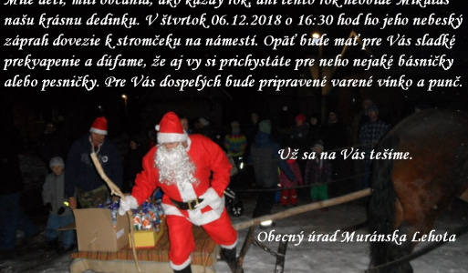 Mikulášske stretnutie pri stromčeku 6.12.2018 