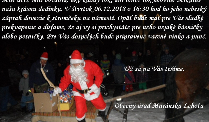 Mikulášske stretnutie pri stromčeku 6.12.2018