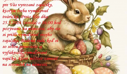 Vymaľuj si svojho zajačika - 25.03.2026 